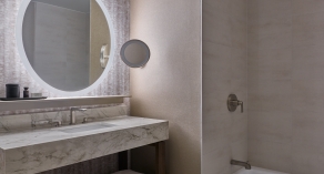 bathroom round mirror