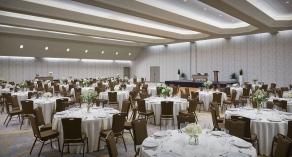 dining setup in ballroom