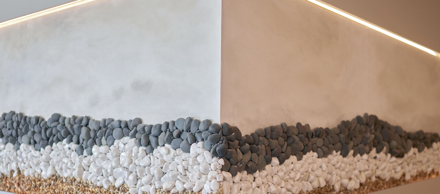 lobby desk wall detail