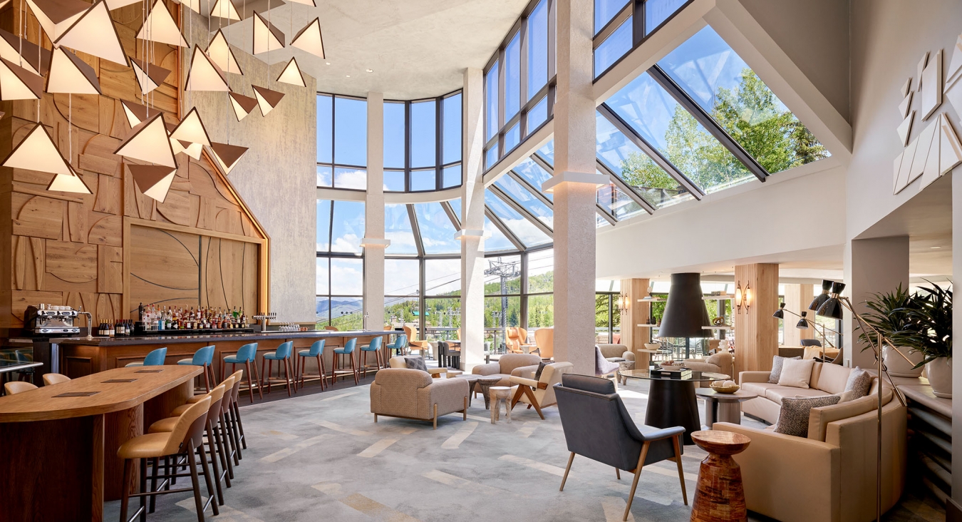 seating areas in the lobby