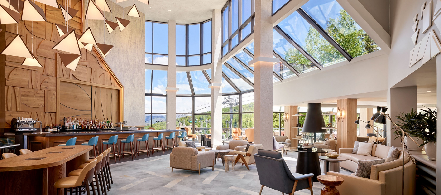 seating areas in the lobby