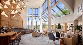 seating areas in the lobby