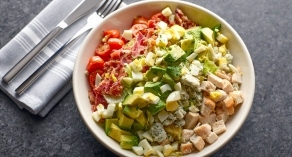 Plated cobb salad